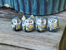 Load image into Gallery viewer, Lyra the Ceramic Owl - Van Gogh Inspired (Named after the constellation)