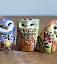 Load image into Gallery viewer, Sunniva, the Ceramic Owl - Scandinavian Folk Inspired (sun-gift)