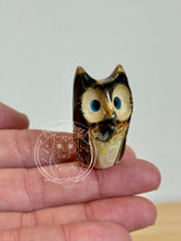 Load image into Gallery viewer, Revna, the High Fire Ceramic Owl (raven)
