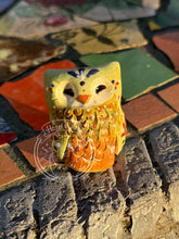 Load image into Gallery viewer, Idonea, the Ceramic Owl - Scandinavian Folk Inspired (goddess of spring)