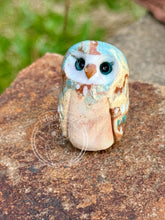 Load image into Gallery viewer, Saga, the Marbled Ceramic Owl (story/epic)