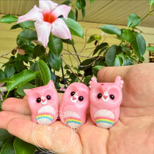 Load image into Gallery viewer, Cheer Bear Resin Owl- (please limit to 2 or 3)