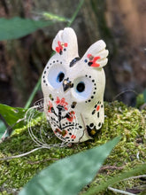 Load image into Gallery viewer, Rowan the Ceramic Owl - Folk Inspired (Little redhead or tree of protection)
