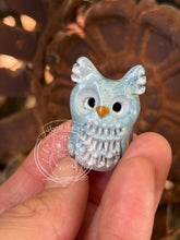 Load image into Gallery viewer, Cirrus, Blue Marbled Ceramic Owl