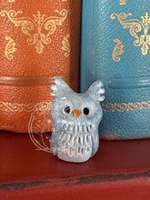 Load image into Gallery viewer, Cirrus, Blue Marbled Ceramic Owl