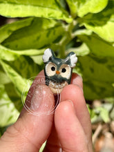 Load image into Gallery viewer, Spurge, the Green Ceramic Elf Owl