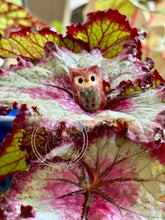 Load image into Gallery viewer, Begonia, the Pink Ceramic Elf Owl