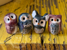 Load image into Gallery viewer, Splotch, the Ceramic Elf Owl