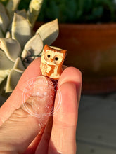 Load image into Gallery viewer, Charm, the Ceramic Elf Owl