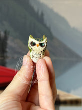 Load image into Gallery viewer, Hopi Great Horned, Curious the Ceramic Owl (tribe that called the owl a revered protector & a stern warrior spirit)