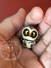 Load image into Gallery viewer, Badger Burrowing, Curious the Ceramic Owl