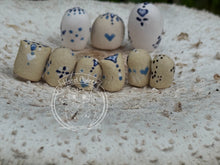 Load image into Gallery viewer, #5 Klein & Mini House, the Ceramic Pixie Owl - Blue Chinaware Inspired ("Tiny" in Dutch)