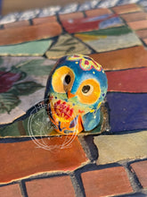 Load image into Gallery viewer, Frida, the Ceramic Owl - Scandinavian Folk Inspired (beautiful or peace)
