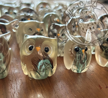Load image into Gallery viewer, Feather Resin Owl (please limit to 2 or 3)
