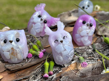 Load image into Gallery viewer, Blue Lace Agate Resin Owl -  (please limit to 2 or 3)
