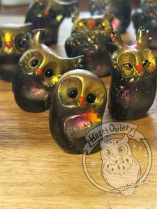 Fire Opal Shift Resin Owl -  (please limit to 2 or 3) (Copy)