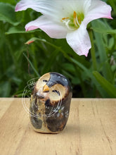 Load image into Gallery viewer, Sigrid, the High Fire Ceramic Owl (victory/beauty)

