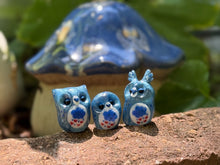 Load image into Gallery viewer, Grumpy Bear Resin Owl-  (please limit to 2 or 3)
