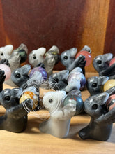Load image into Gallery viewer, Mineral Fidget Crow Friend- Resin Art Crow (please limit to 2 or 3)
