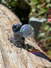 Load image into Gallery viewer, Crow Crystal Friend- Resin Art Crow (please limit to 2 or 3)
