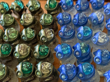 Load image into Gallery viewer, Glowy lil&#39; aaaah Froglet - Resin Art (please limit yourself to 2or 3)

