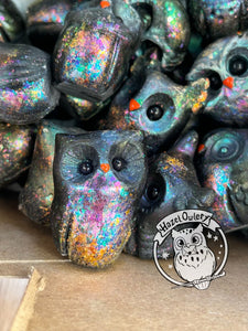 Raku Resin Owl -  (please limit to 2 or 3)