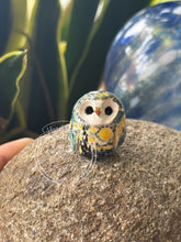 Load image into Gallery viewer, Zere the Ceramic Owl - Van Gogh Inspired (Arabic for shooting star)
