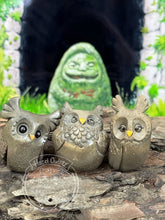 Load image into Gallery viewer, Stoney Sentinel Resin Owl- Resin Art (please limit to 2 or 3)
