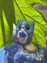 Load image into Gallery viewer, Grumpy Bear Resin Owl-  (please limit to 2 or 3)
