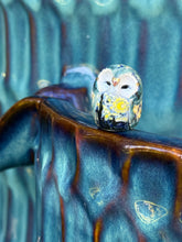 Load image into Gallery viewer, Ceres the Ceramic Owl - Van Gogh Inspired (Named after a dwarf planet)
