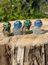 Load image into Gallery viewer, Glowy lil&#39; aaaah Froglet - Resin Art (please limit yourself to 2or 3)
