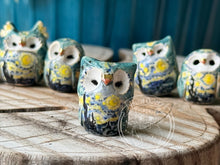 Load image into Gallery viewer, Lyra the Ceramic Owl - Van Gogh Inspired (Named after the constellation)
