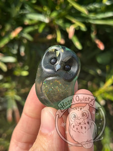 Elphaba Crystal Ball Shaker Owl - resin art (please only buy 2 or 3)