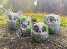 Load image into Gallery viewer, Mossy Dōsojin Statue Resin Owl- Resin Art (please limit to 2 or 3) (Copy)
