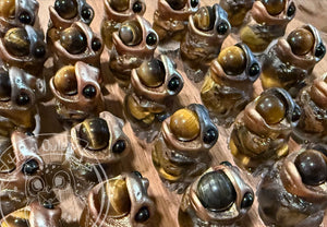 Tiger Eye lil' aaaah Froglet - Resin Art (please limit yourself to 2or 3)