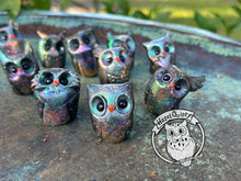 Load image into Gallery viewer, Raku Resin Owl -  (please limit to 2 or 3)
