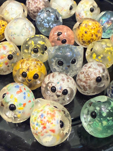 Spotted MarbOwl Resin Owl - (please limit yourself to 3 or 4 )