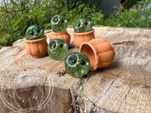Load image into Gallery viewer, Potted Succulent MarbOwl Resin Owl - (please limit yourself to 3 or 4 )
