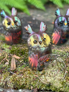 Fire Opal Shift Resin Owl -  (please limit to 2 or 3) (Copy)