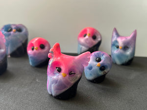 Neon Resin Owl- Resin Owl (please only buy 2 or 3)