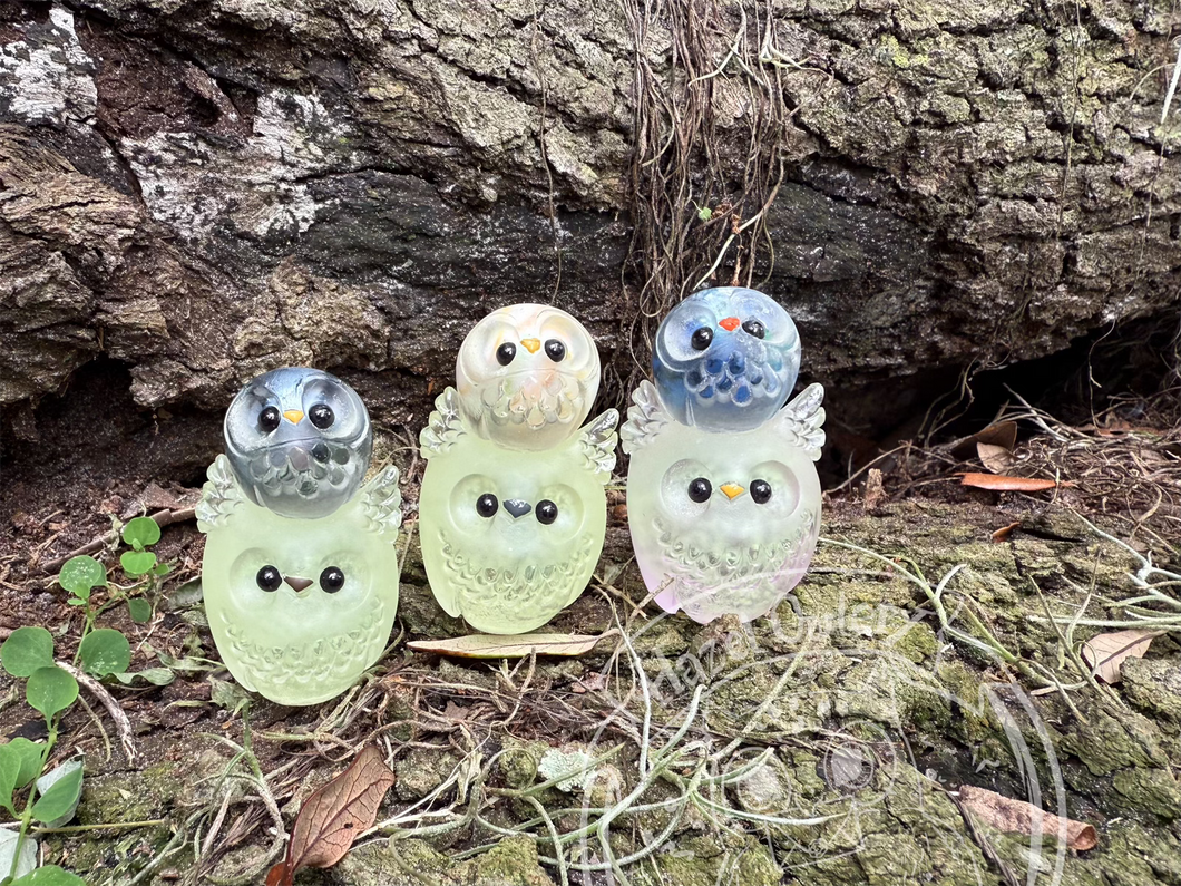 MarbTower Glows Resin Owls -  (please limit to 2 or 3)