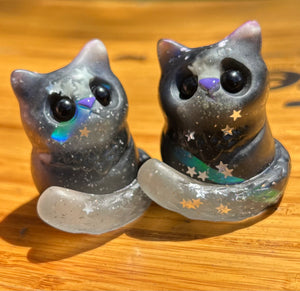 Galaxy Cat Meows - Resin Art Cat (please limit to 2 or 3)