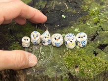 Load image into Gallery viewer, #7 Bity Snow &amp; Mini House, the Ceramic Pixie Owl -
