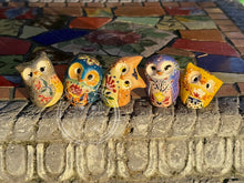 Load image into Gallery viewer, Sunniva, the Ceramic Owl - Scandinavian Folk Inspired (sun-gift)
