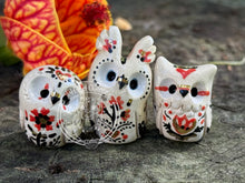 Load image into Gallery viewer, Maeve the Ceramic Owl - Folk Inspired (Irish mythological queen and warrior)
