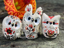 Load image into Gallery viewer, Mononoke the Ceramic Owl - Folk Inspired (Japanese Princess of the Spirits)
