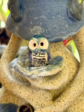 Load image into Gallery viewer, Splotch, the Ceramic Elf Owl
