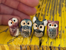 Load image into Gallery viewer, Spurge, the Green Ceramic Elf Owl
