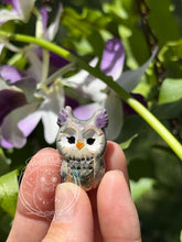 Load image into Gallery viewer, Orchid, the Ceramic Elf Owl
