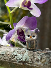 Load image into Gallery viewer, Orchid, the Ceramic Elf Owl
